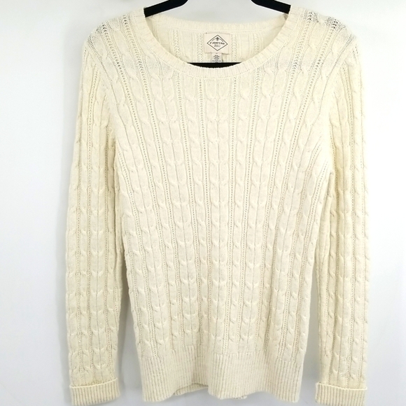 St. John's Bay Sweaters - St John's Bay Sparkly Cable Knit Pullover Sweater